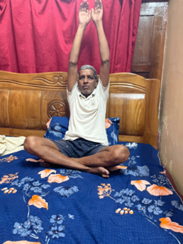 Jagdev ji during meditation and breathing practice